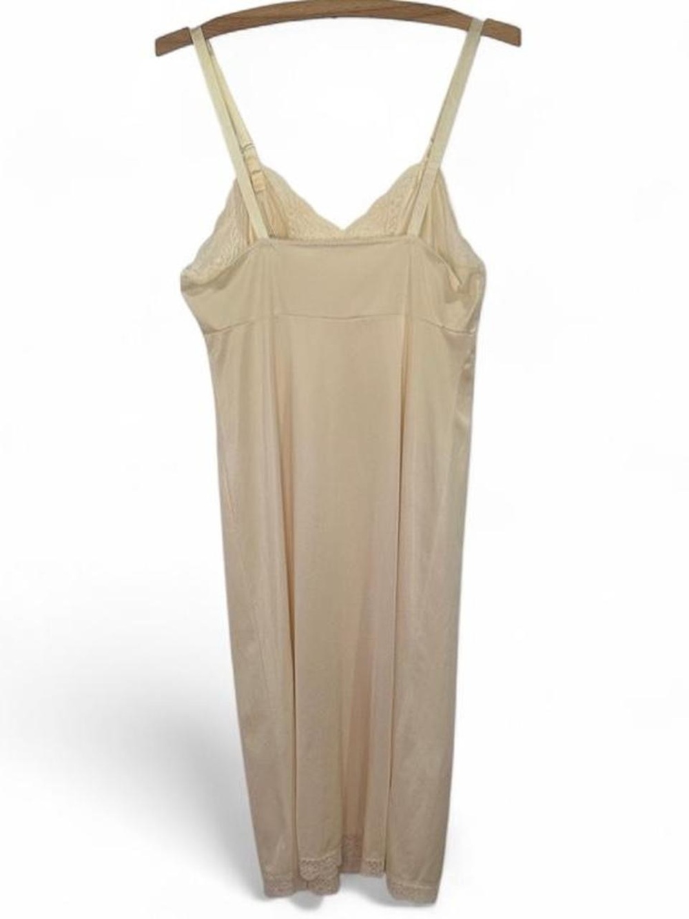 Vintage Komar Lace-Trimmed Full Slip | Cream/Champagne | Size 34 Average - Picture 3 of 5